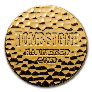 1 oz Gold Scottsdale Tombstone Hammered Round 