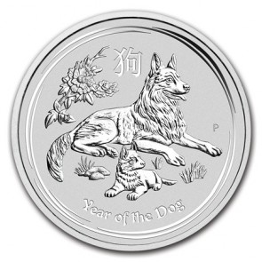 2 oz Silver Perth Mint Year of the Dog Coin 2018