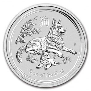 1 Kilo Silver Perth Mint Year of the Dog Coin 2018