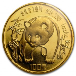 1 oz Gold Panda Coin 1986