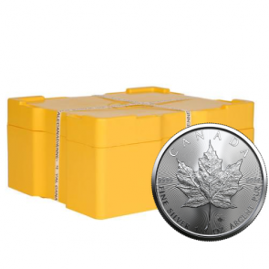 1 oz Silver Canadian Maple Leaf Coin 2023 (Sealed Monster Box 500 Coins)