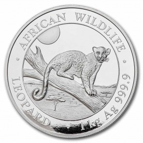 1 Kilo Silver Leopard Coin 2021