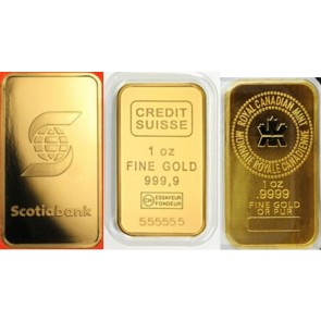 1 oz Various Gold Bar