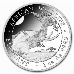 1 oz Silver Somalia Elephant Coin 2023 - Rare Production Error