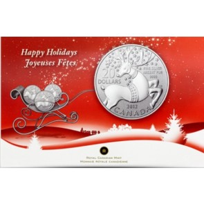 Silver Royal Canadian Mint $20 for $20 Magical Reindeer Coin 2012