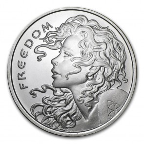 1 oz Silver Freedom Girl Round 2015