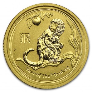 1/10 oz Gold Perth Mint Monkey Coin 2016