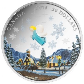1 oz Silver RCM Venetian Glass Angel Coin 2016