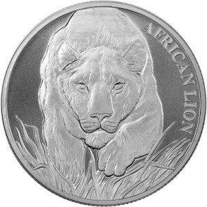 1 oz Silver Republic of Chad Lion Coin 2017