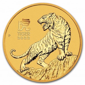 1/4 oz Gold Australian Lunar Tiger Coin 2022 (Series III)
