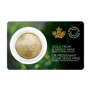1 oz Gold Canadian Maple Leaf Single-Sourced Meliadine Mine Coin 2022 (In Assay)