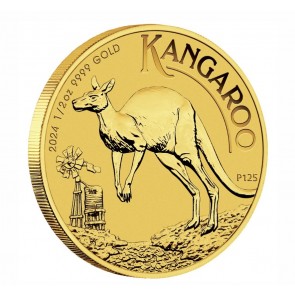 1/2 oz Gold Perth Mint Kangaroo Coin 2024