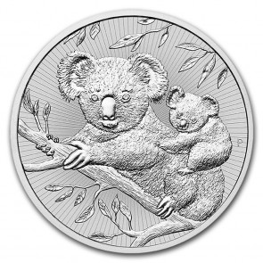 2 oz Silver Australia Mother and Baby Koala Coin 2018