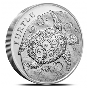 2 oz  Silver New Zealand Turtle Coin 2024
