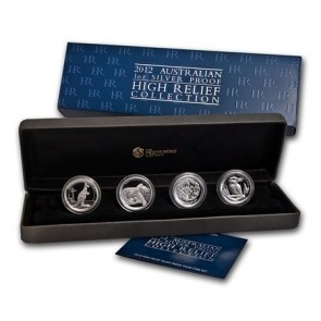  Silver Australian High Relief Proof Four-Coin Collection 2012