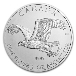 1 oz Silver Birds of Prey Bald Eagle Coin 2014