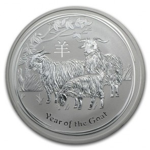 1 oz Silver Perth Mint Year of the Goat Coin 2015