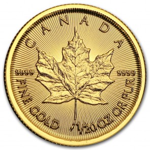 1/20 oz Gold Canadian Maple Leaf Coin 