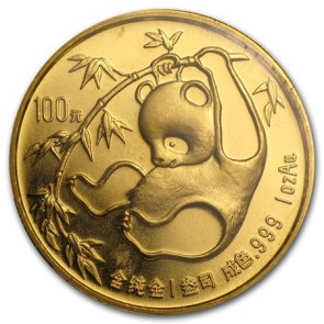 1 oz Gold Panda Coin 1985