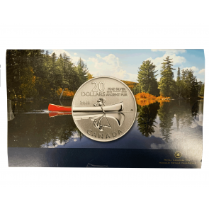 Silver RCM $20 for $20 Canoe Coin 2011