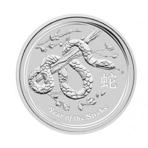 1/2 oz Silver Perth Mint Year of the Snake Coin 2013