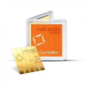 20 gram Gold Valcambi CombiBar (20 x 1 g)