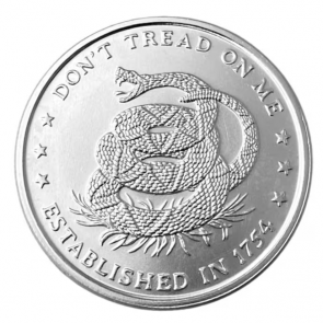 1 oz Silver Don't Tread On Me Round