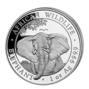 1 oz Silver Somalia Elephant Coin 2021