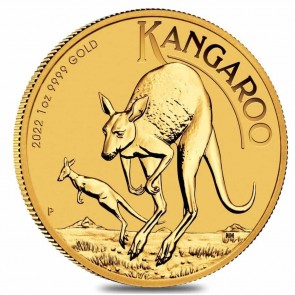 1 oz Gold Perth Kangaroo Coin 2022