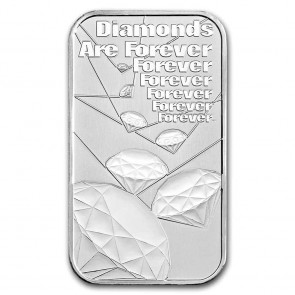 1 oz Silver James Bond - Diamonds Are Forever Bar