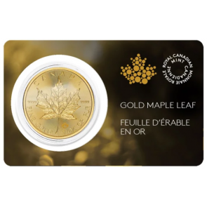 1 oz Gold Canadian Maple Leaf Coin 2026 Carded