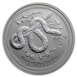 2 oz Silver Perth Mint Year of the Snake Coin 2013