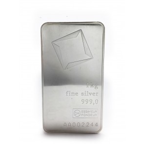 1 kilo Silver Valcambi Suisse Bar
