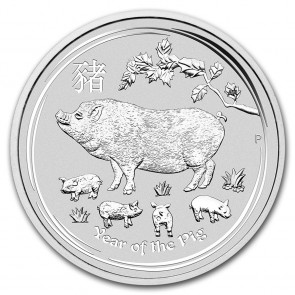 10 oz Silver Perth Mint Year of the Pig Coin 2019 